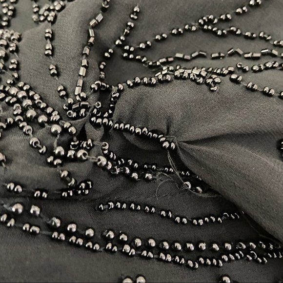 Diane Freis Original Silk Beaded  Gown Size L - Picture 9 of 10